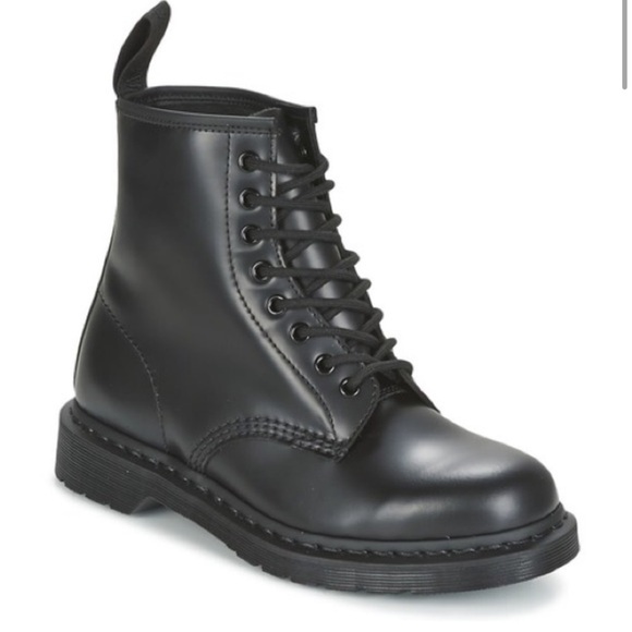 Dr martens black boots women’s 10 1460 mono - Picture 2 of 5